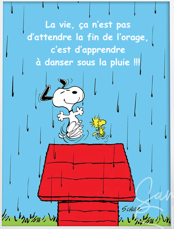snoopy rain