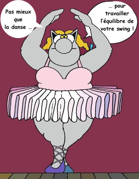 le chat danse